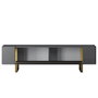 Hanah Home Mueble para TV Yildiz Antracita y Oro
